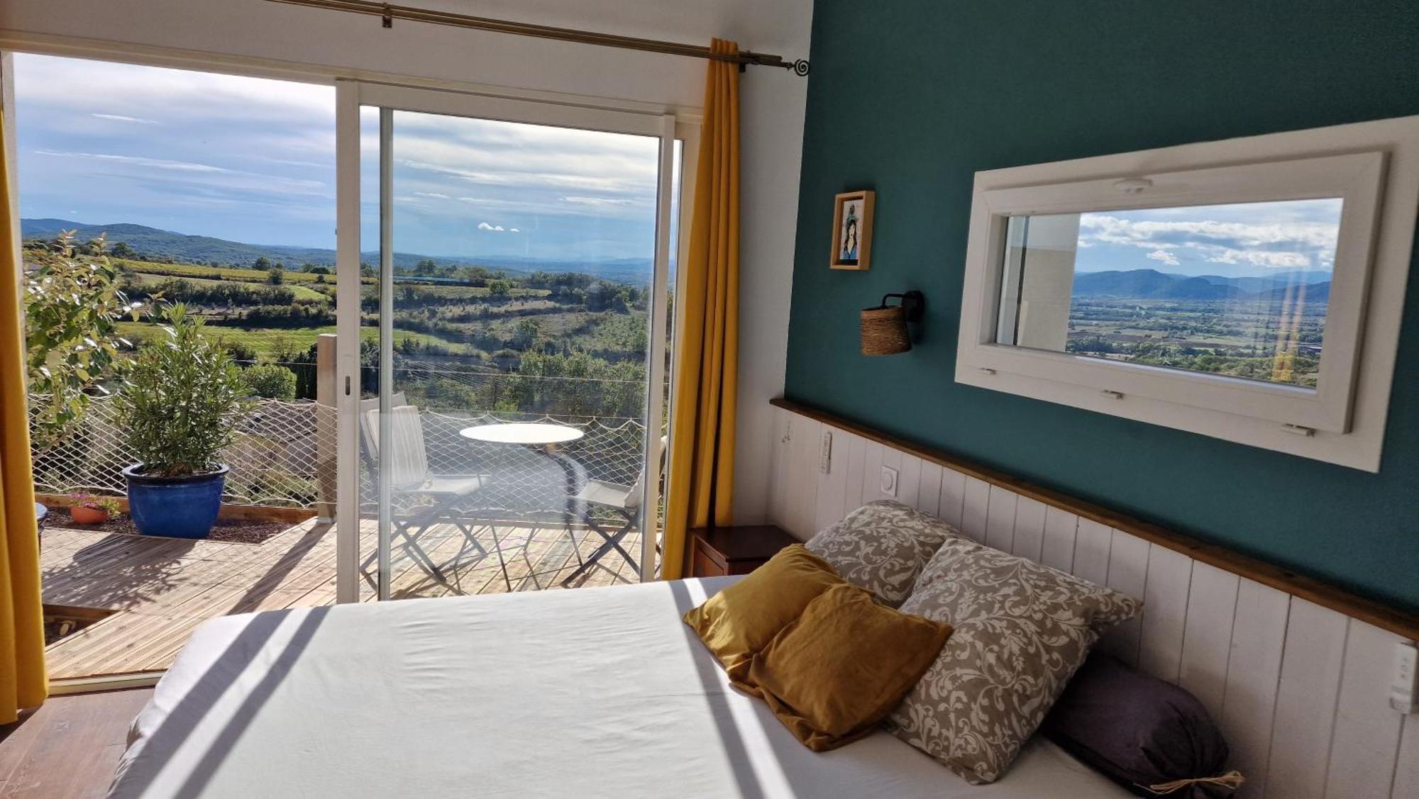 Reve D'Escapade Chambre Avec Vue Sublime Sur Les Cevennes Ardechoises Баряк Екстериор снимка